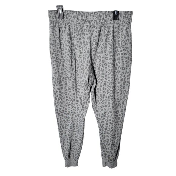 Simple Pleasures Womens Size XL Gray Animal Print Elastic Waist Pull On Lounge - Picture 5 of 11